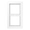 Jung Rahmen 2fach, Thermoplast, LS-DESIGN, alpinweiß LSD982BFWW