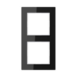 Jung Glasrahmen 2fach, Glas, A CREATION, schwarz...