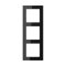 Jung Glasrahmen 3fach, Glas, A CREATION, schwarz AC583GLSW
