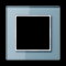 Jung Glasrahmen 1fach, Glas, A CREATION, blaugrau AC581GLBLGR