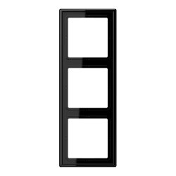 Jung Rahmen 3fach, Duroplast, LS 990, schwarz LS983SW