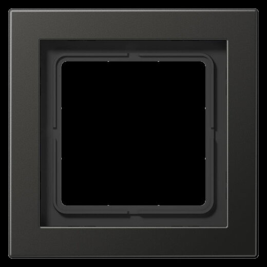 Jung Rahmen 1fach, Aluminium lackiert, LS-DESIGN, anthrazit (lackiertes Aluminium) ALD2981AN
