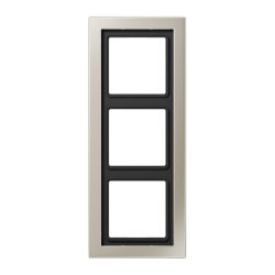 Jung Rahmen 3fach, LS-DESIGN, Edelstahl ESD2983
