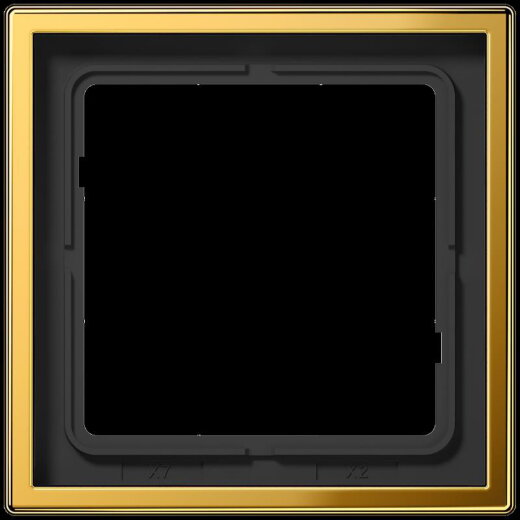 Jung Rahmen 1fach, Metall goldfarben PVD-beschichtet, LS 990, goldfarben GO2981