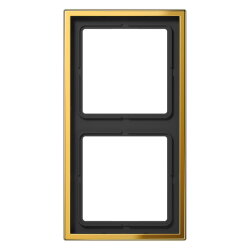 Jung Rahmen 2fach, Metall goldfarben PVD-beschichtet,...