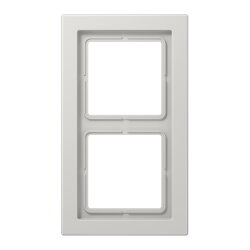 Jung Rahmen 2fach, Duroplast, LS-DESIGN, lichtgrau LSD982LG