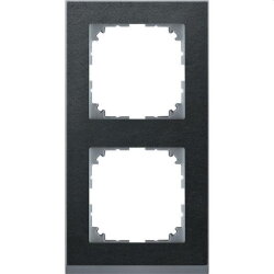 Merten Rahmen MEG4020-3669 2fach schiefer/aluminium