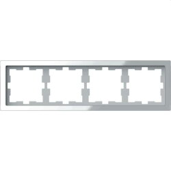 Merten Rahmen D-Life 4fach Kristallweiss