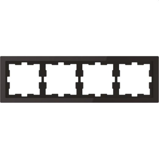 Merten Rahmen D-Life 4fach Onyxschwarz