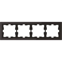 Merten Rahmen D-Life 4fach Onyxschwarz