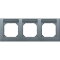 Merten Rahmen 472360 3fach waagerecht aluminium M-PLAN