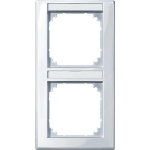 Merten Rahmen 470225 2fach senkr. aktivweiss glaenzend