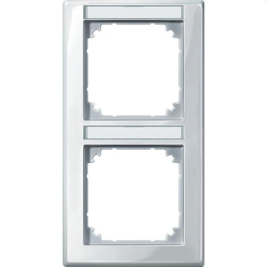 Merten Rahmen 470219 2fach senkr. polarweiss glaenzend