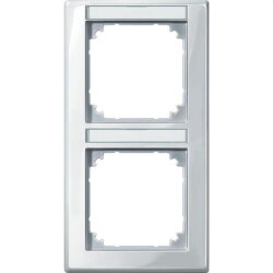 Merten Rahmen 470219 2fach senkr. polarweiss glaenzend