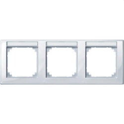 Merten Rahmen 471325 3fach waager. aktivweiss glaenz.