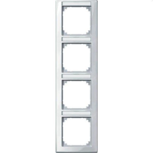 Merten Rahmen 470419 4fach senkr. polarweiss glaenzend
