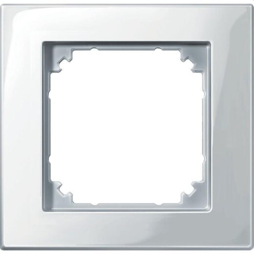 Merten Rahmen 515119 1fach polarweiss glaenzend