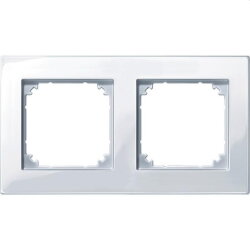 Merten Rahmen 515225 2fach aktivweiss glaenzend