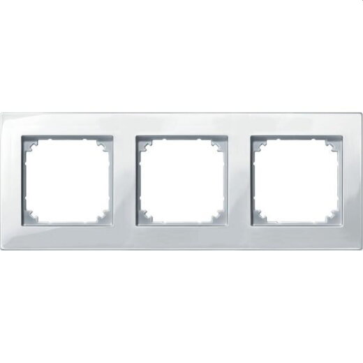 Merten Rahmen 515319 3fach polarweiss glaenzend