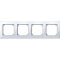 Merten Rahmen 515425 4fach aktivweiss glaenzend