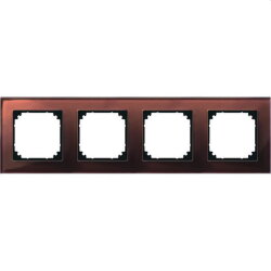 Merten Rahmen 489415 4fach mahagonibraun