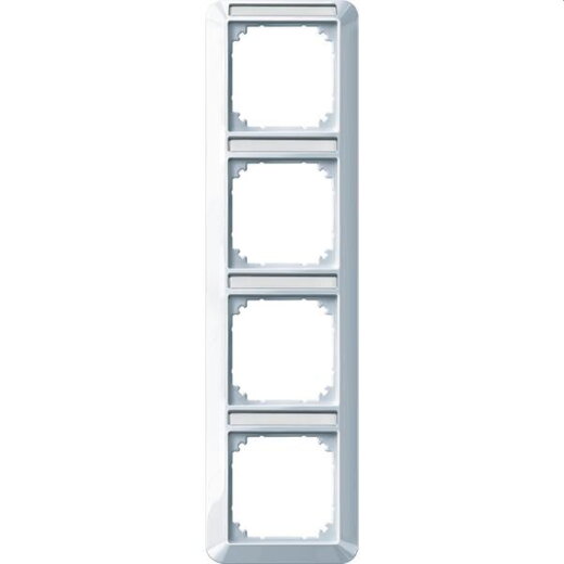 Merten Rahmen 385425 4fach senkr. aktivweiss glaenzend