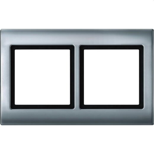 Merten Rahmen 400260 2fach aluminium