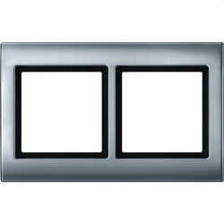 Merten Rahmen 400260 2fach aluminium