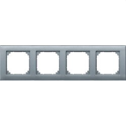 Merten Rahmen 486460 4fach aluminium M-PLAN