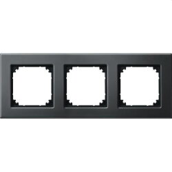 Merten Rahmen 475314 3fach rhodiumgrau