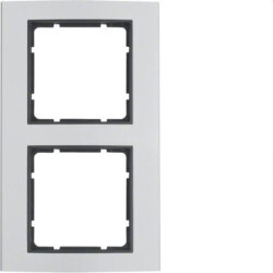 Berker Rahmen M310123004 2fach alu/anthrazit