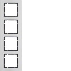 Berker Rahmen M310143004 4fach alu/anthrazit