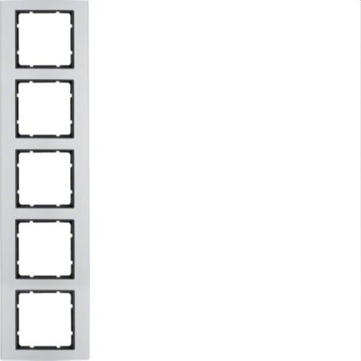 Berker Rahmen M310153004 5fach alu/anthrazit