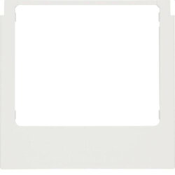 Berker Rahmen M3eckig polarweiss glaenzend