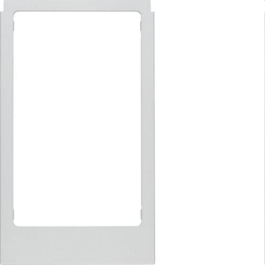 Berker Rahmen M3eckig gross alu mattlack.