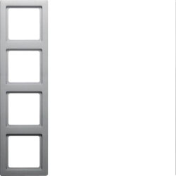 Berker Rahmen M34fach Q1 alu samt lackiert