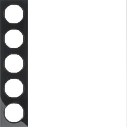 Berker Rahmen M310152245 schwarz glaenzend