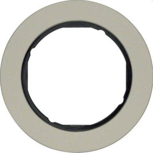 Berker Rahmen M310112004 edelstahl/schwarz