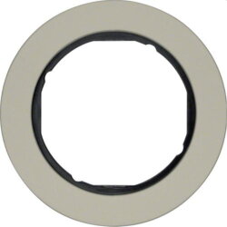 Berker Rahmen M310112004 edelstahl/schwarz