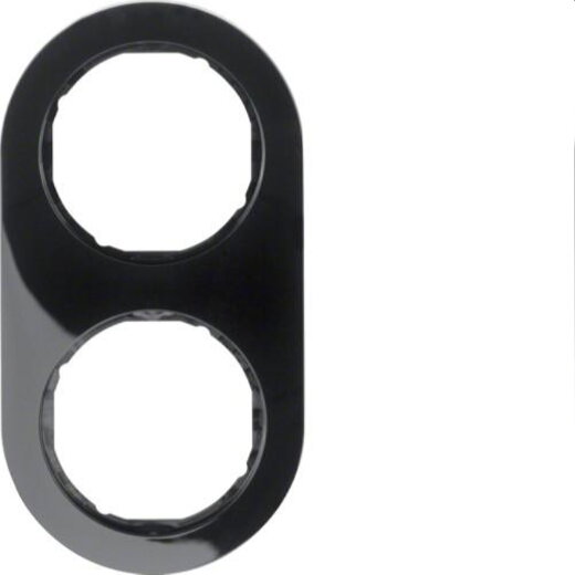 Berker Rahmen M310122045 schwarz glaenzend