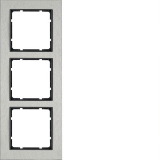 Berker Rahmen M310233606 B.7 Edelstahl/anthrazit