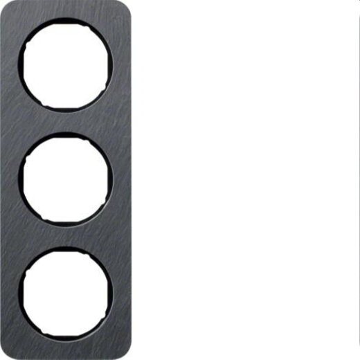 Berker Rahmen M310132384 Schiefer-anthrazit/schwarz