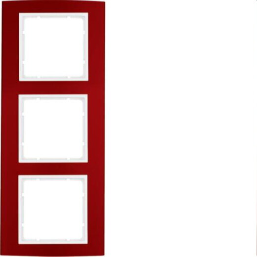 Berker Rahmen M310133022 rot/polarweiss