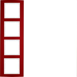 Berker Rahmen M310143022 rot/polarweiss