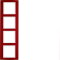Berker Rahmen M310143022 rot/polarweiss