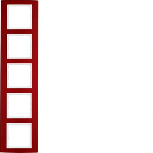 Berker Rahmen M310153022 rot/polarweiss