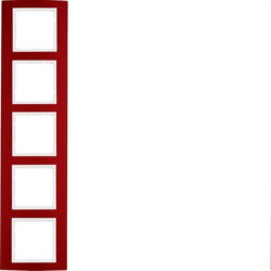 Berker Rahmen M310153022 rot/polarweiss