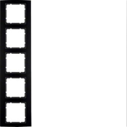 Berker Rahmen M310153005 schwarz/anthrazit