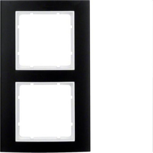 Berker Rahmen M310123025 schwarz/polarweiss