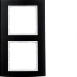 Berker Rahmen M310123025 schwarz/polarweiss